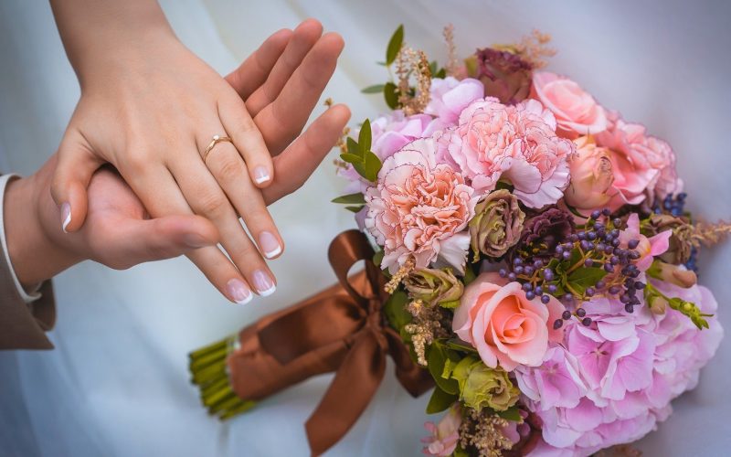 Hand Bouquet Werdding Bridal Love Flowers Colorful Wallpapers